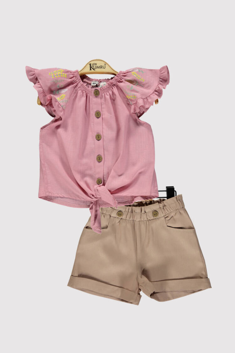 Girl Printed Set 2-5Y - Brand: Kumru Bebe - Kids & Baby Clothes Wholesale - Globality Store