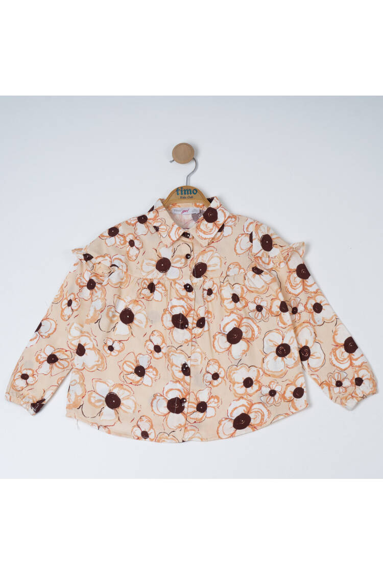 Girl Rose Patterned Shirt 2-5Y - Brand: Timo - Kids & Baby Clothes Wholesale - Globality Store