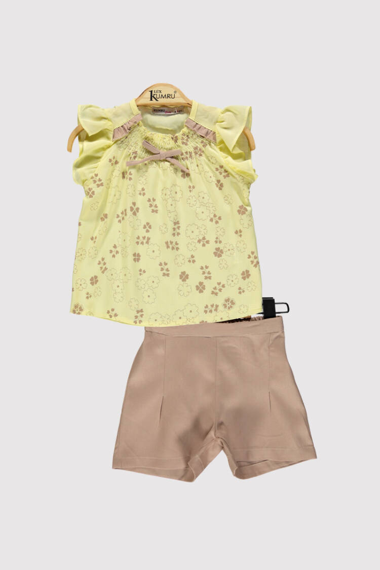 Girl Ruffle Collar Set 2-5Y - Brand: Kumru Bebe - Kids & Baby Clothes Wholesale - Globality Store
