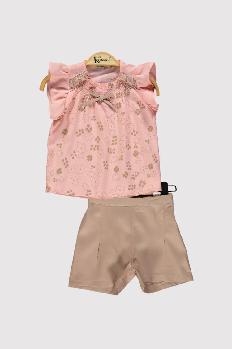 Girl Ruffle Collar Set 2-5Y - Brand: Kumru Bebe - Kids & Baby Clothes Wholesale - Globality Store