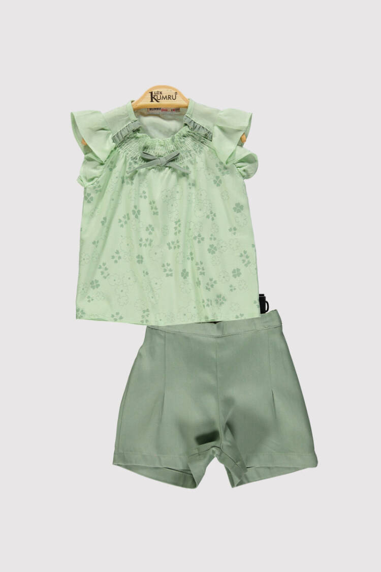 Girl Ruffle Collar Set 2-5Y - Brand: Kumru Bebe - Kids & Baby Clothes Wholesale - Globality Store