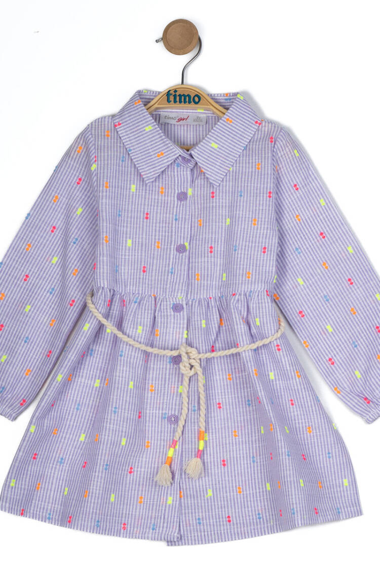 Girl Shirt Collar Dress 6-9Y - Brand: Timo - Kids & Baby Clothes Wholesale - Globality Store