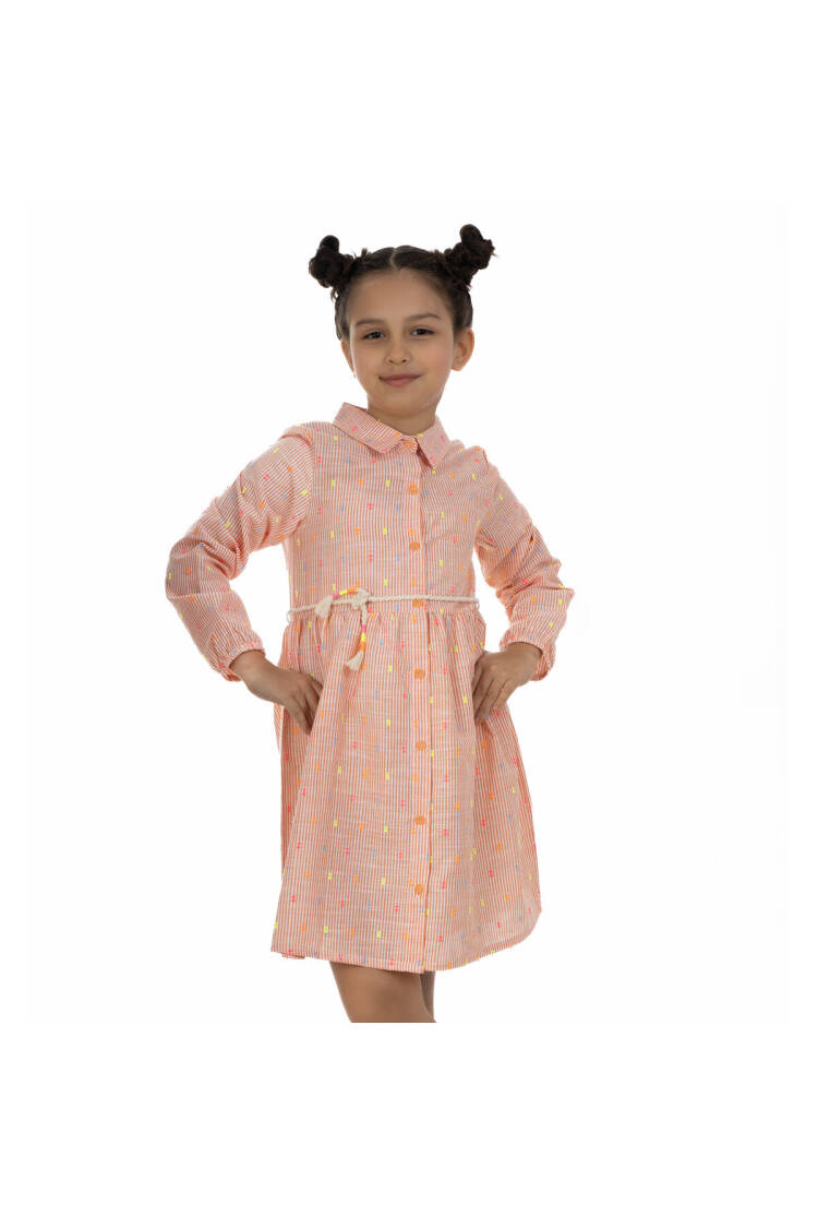 Girl Shirt Collar Dress 6-9Y - Brand: Timo - Kids & Baby Clothes Wholesale - Globality Store