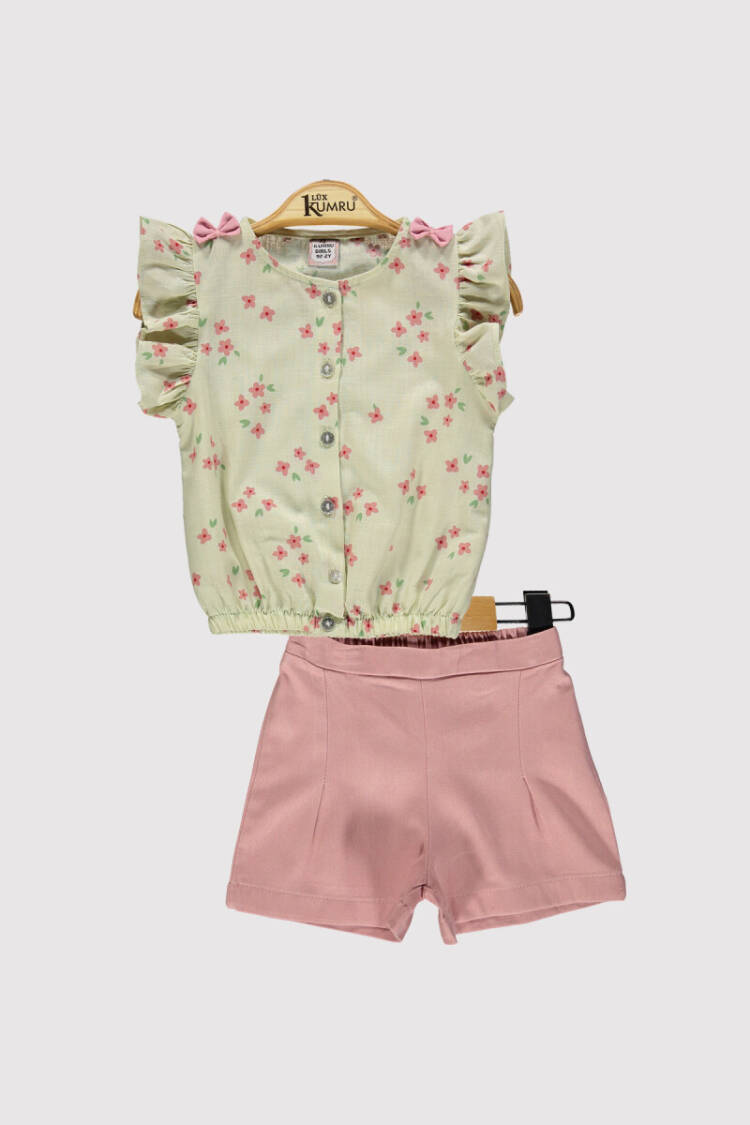 Girl Shirt Daisy Set 2-5Y - Brand: Kumru Bebe - Kids & Baby Clothes Wholesale - Globality Store