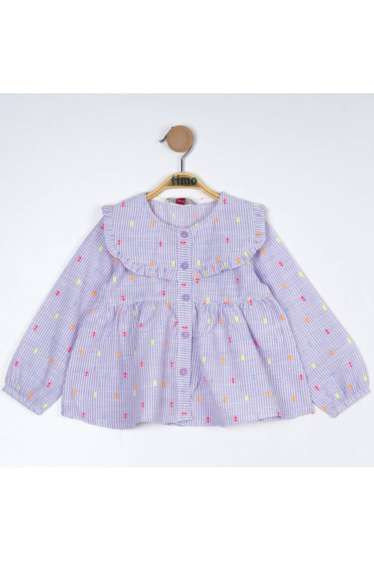 Girl Square Neck Blouse 2-5Y - Brand: Timo - Kids & Baby Clothes Wholesale - Globality Store