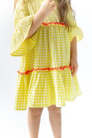 Girl Yellow Dress Ruffle 7-10Y - Brand: Pixy Love - Kids & Baby Clothes Wholesale - Globality Store