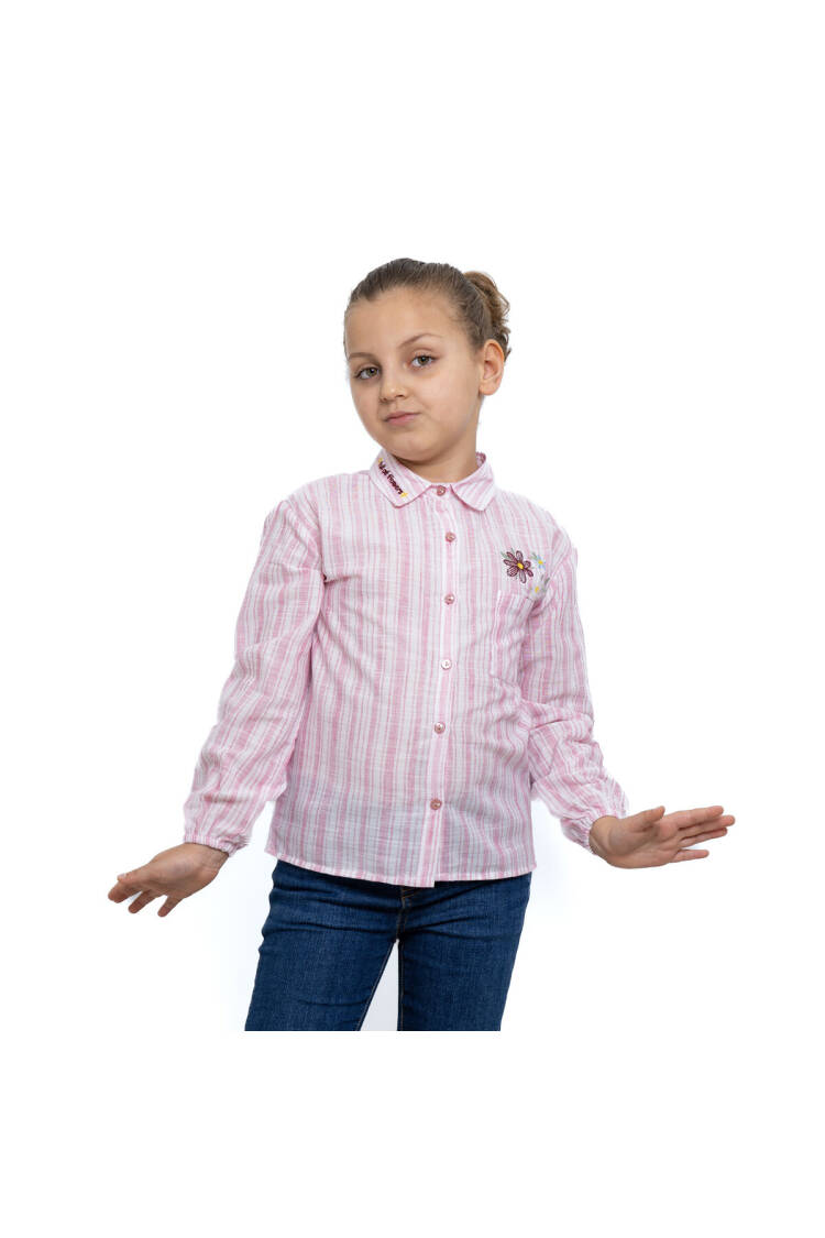 Girl's Embroidered Collar Shirt 2-5Y - Brand: Timo - Kids & Baby Clothes Wholesale - Globality Store