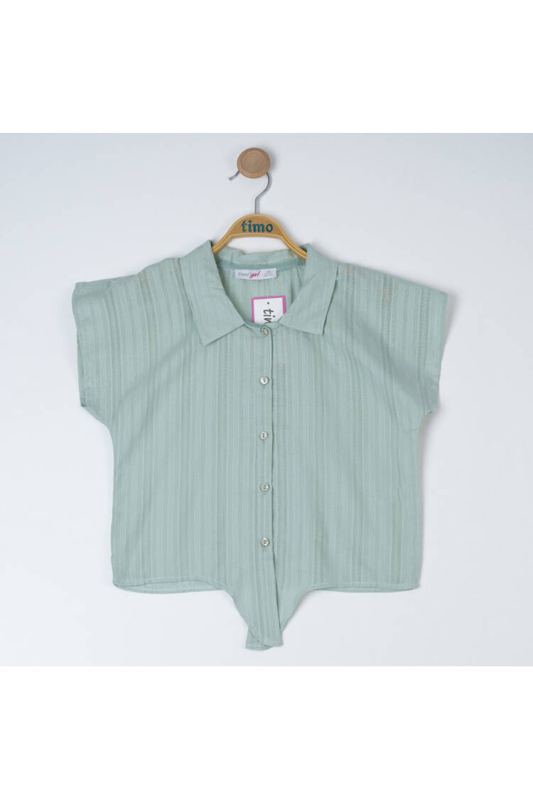 Girl's Off-Sleeve Tie Blouse 6-9Y - Brand: Timo - Kids & Baby Clothes Wholesale - Globality Store