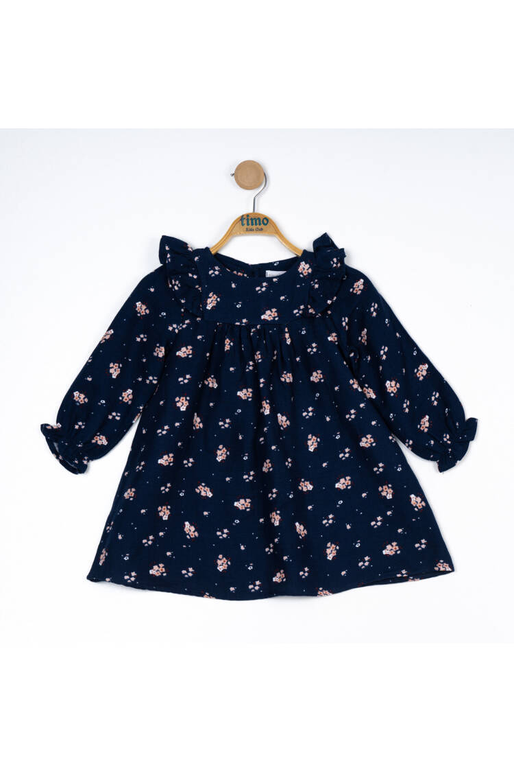 Girl's Patterned Muslin Dress 2-5Y - Brand: Timo - Kids & Baby Clothes Wholesale - Globality Store