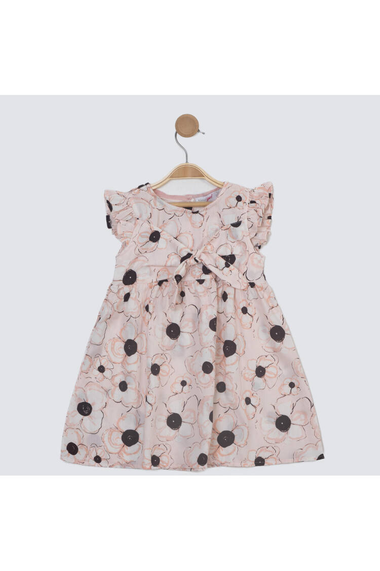 Girls' Tie Detail Dress 2-5Y - Brand: Timo - Kids & Baby Clothes Wholesale - Globality Store