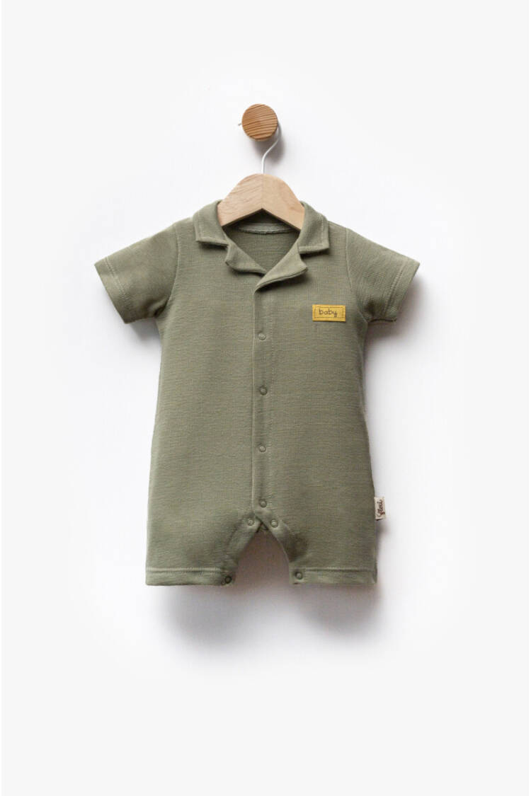 Knitted Fabric Short Sleeve Jumpsuit 3-9M - Brand: Flexi Baby - Kids & Baby Clothes Wholesale - Globality Store