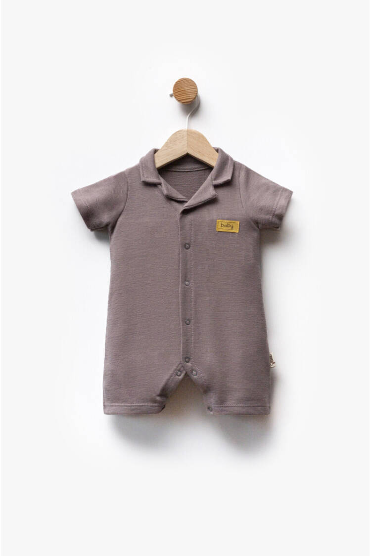 Knitted Fabric Short Sleeve Jumpsuit 3-9M - Brand: Flexi Baby - Kids & Baby Clothes Wholesale - Globality Store