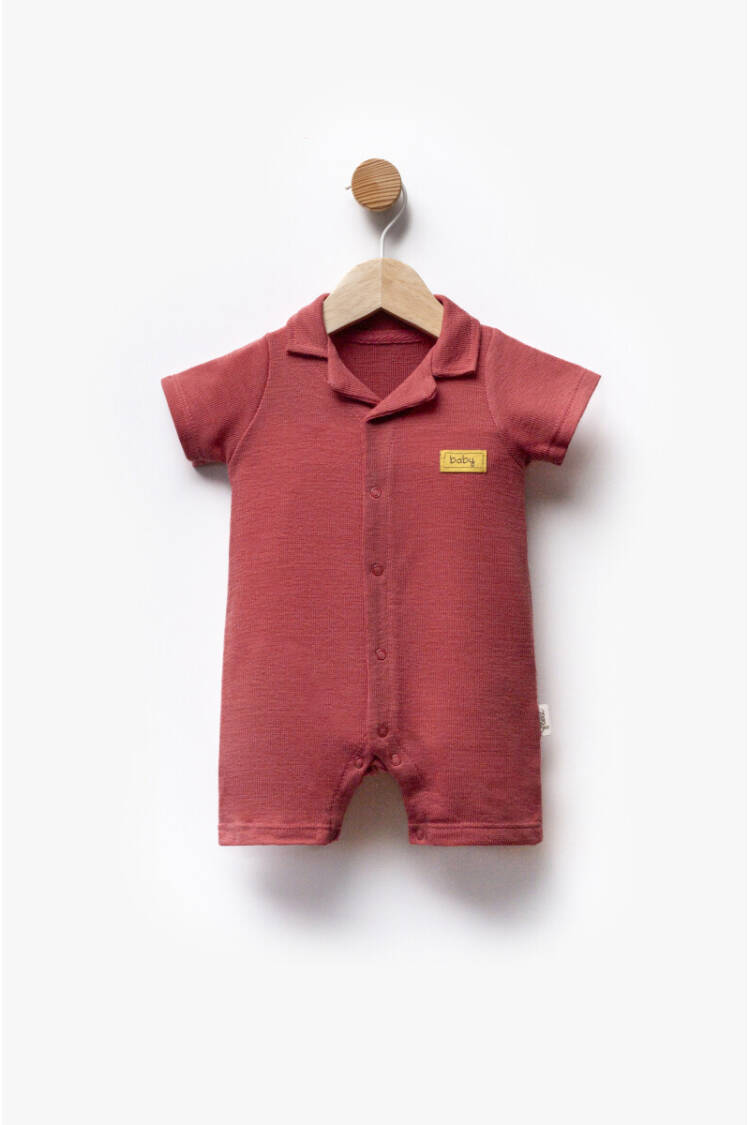 Knitted Fabric Short Sleeve Jumpsuit 3-9M - Brand: Flexi Baby - Kids & Baby Clothes Wholesale - Globality Store