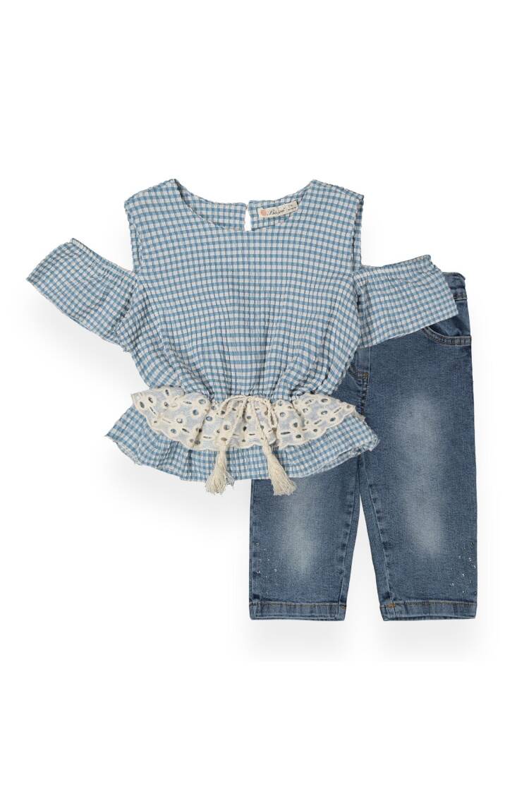 Lace Capri Set - Brand: Büşra Bebe - Kids & Baby Clothes Wholesale - Globality Store