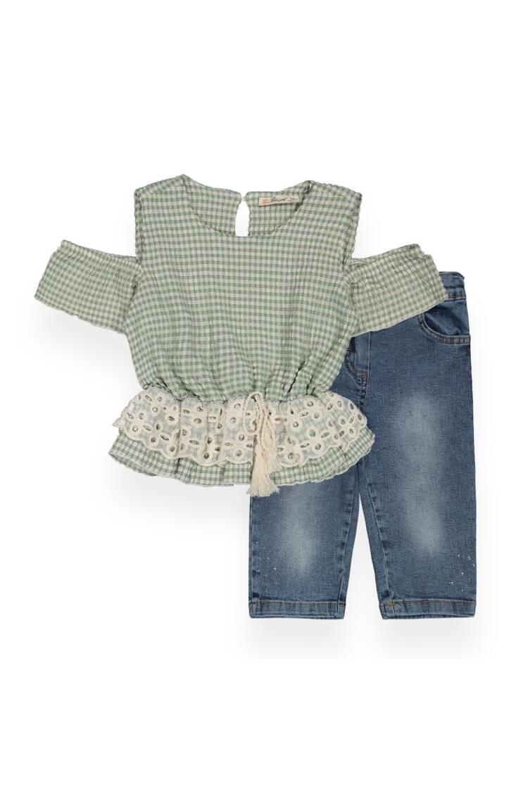 Lace Capri Set - Brand: Büşra Bebe - Kids & Baby Clothes Wholesale - Globality Store