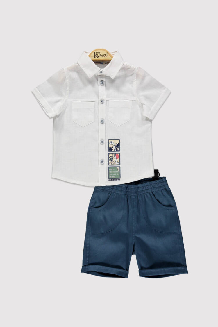 MALE DINOSAUR BSK TK Dove Baby 2-5 Y - Brand: Kumru Bebe - Kids & Baby Clothes Wholesale - Globality Store