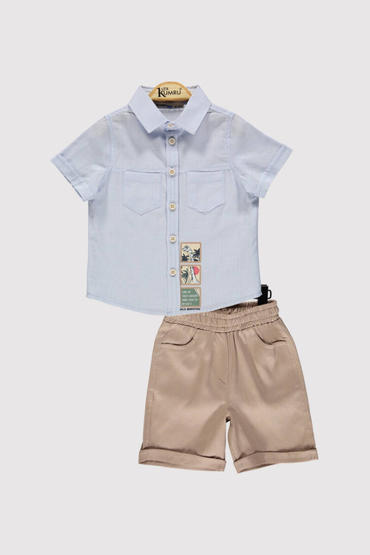 MALE DINOSAUR BSK TK Dove Baby 2-5 Y - Brand: Kumru Bebe - Kids & Baby Clothes Wholesale - Globality Store