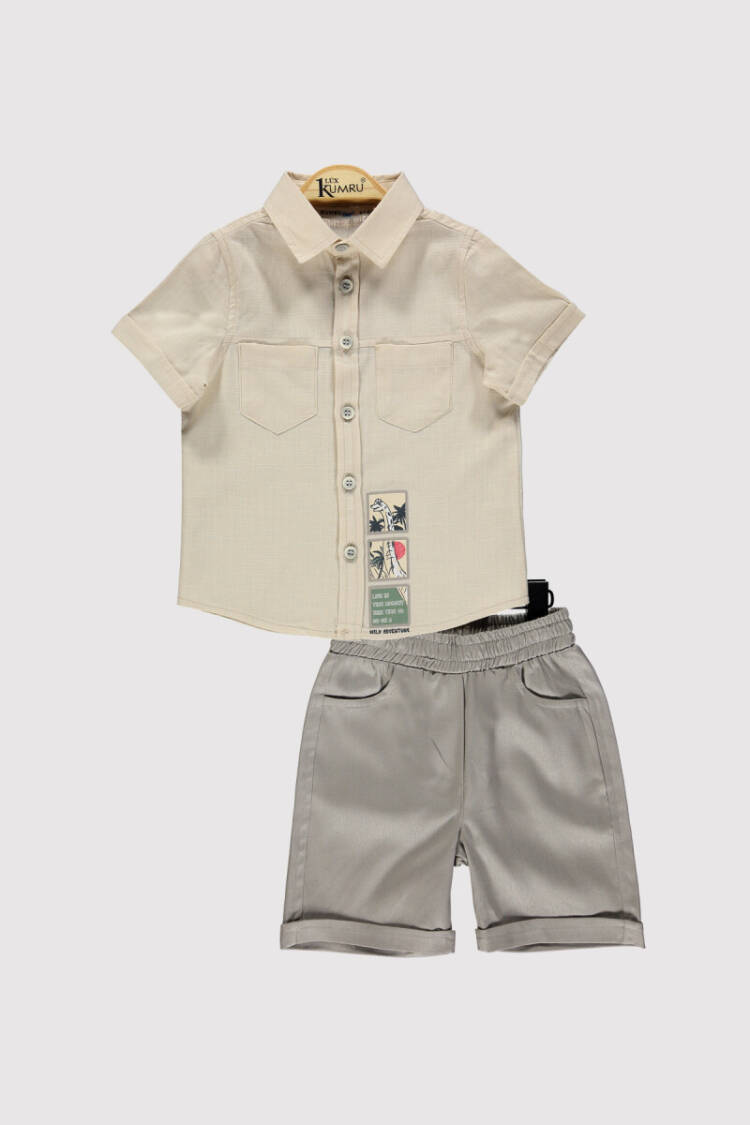MALE DINOSAUR BSK TK Dove Baby 2-5 Y - Brand: Kumru Bebe - Kids & Baby Clothes Wholesale - Globality Store