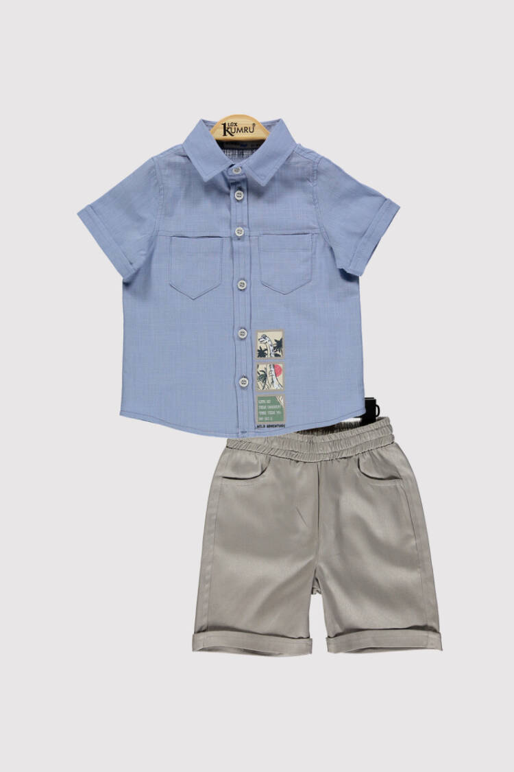 MALE DINOSAUR BSK TK Dove Baby 2-5 Y - Brand: Kumru Bebe - Kids & Baby Clothes Wholesale - Globality Store
