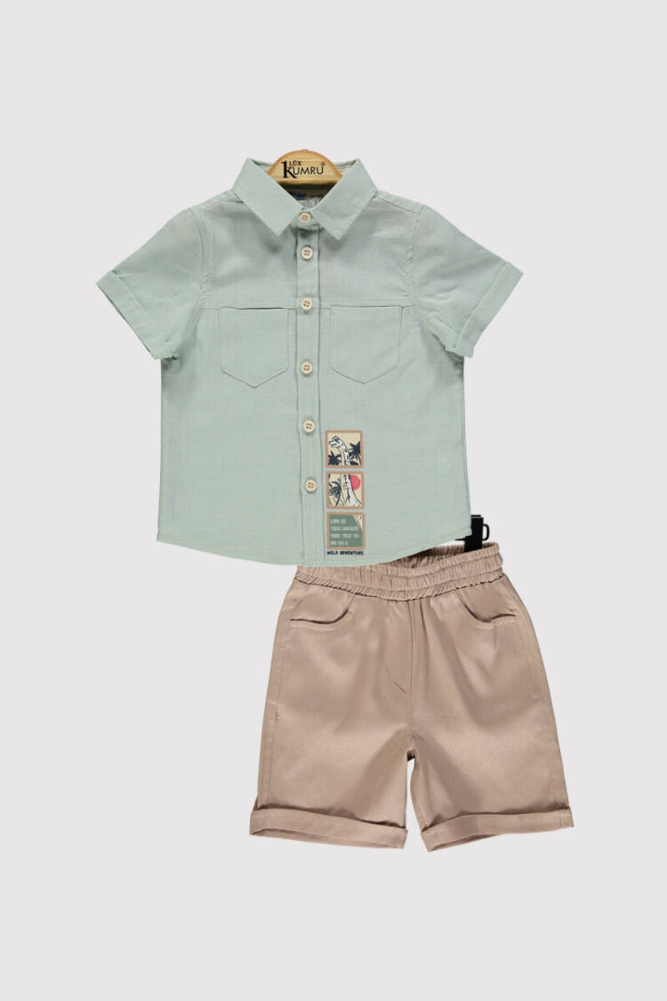 MALE DINOSAUR BSK TK Dove Baby 2-5 Y - Brand: Kumru Bebe - Kids & Baby Clothes Wholesale - Globality Store