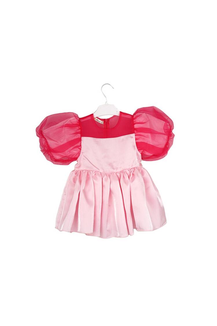 Organza Bow Dress - Brand: Büşra Bebe - Kids & Baby Clothes Wholesale - Globality Store