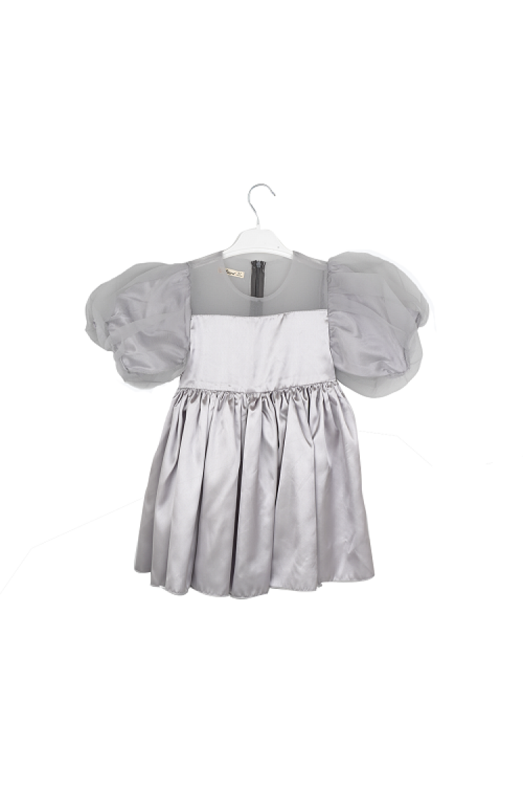 Organza Bow Dress - Brand: Büşra Bebe - Kids & Baby Clothes Wholesale - Globality Store