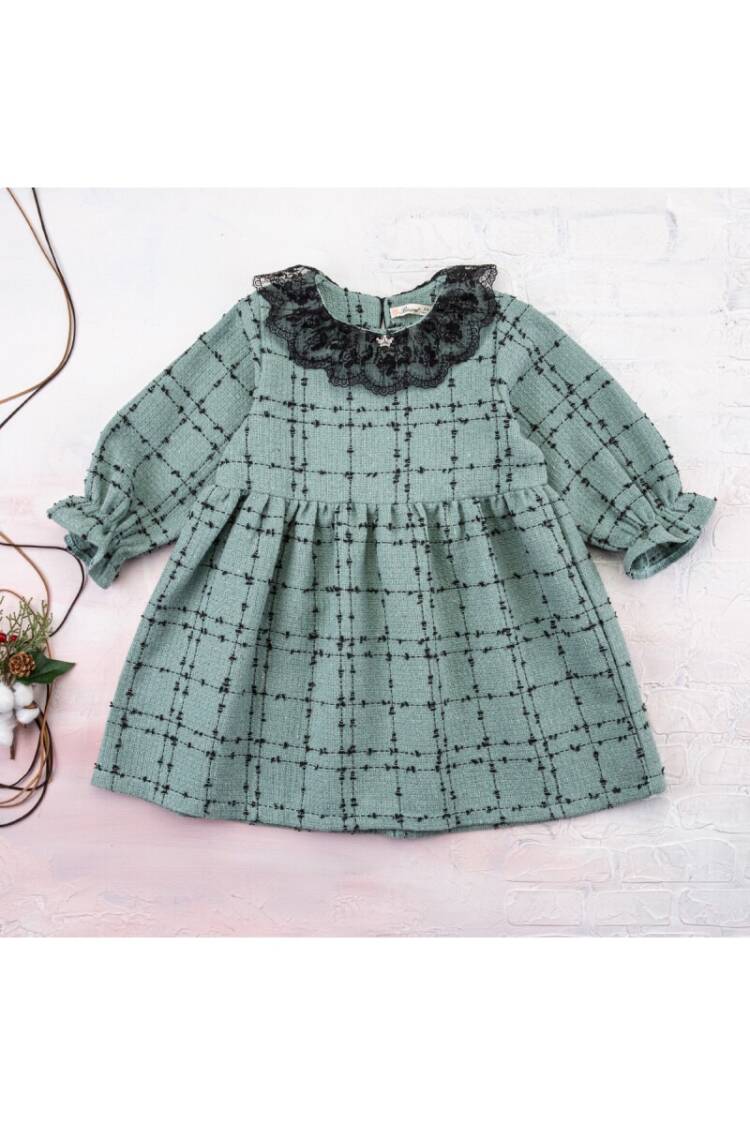 Plaid Dress - Brand: Büşra Bebe - Kids & Baby Clothes Wholesale - Globality Store