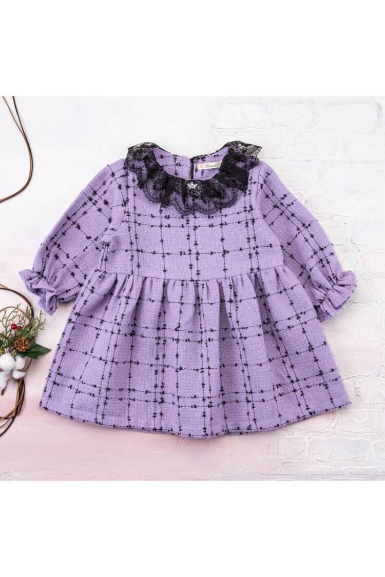 Plaid Dress - Brand: Büşra Bebe - Kids & Baby Clothes Wholesale - Globality Store