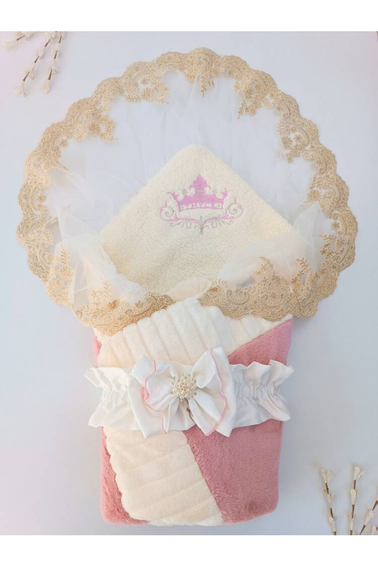 Polar Mink Lamb Crown Prism Swaddle 0-24M - Brand: Tomuycuk - Kids & Baby Clothes Wholesale - Globality Store