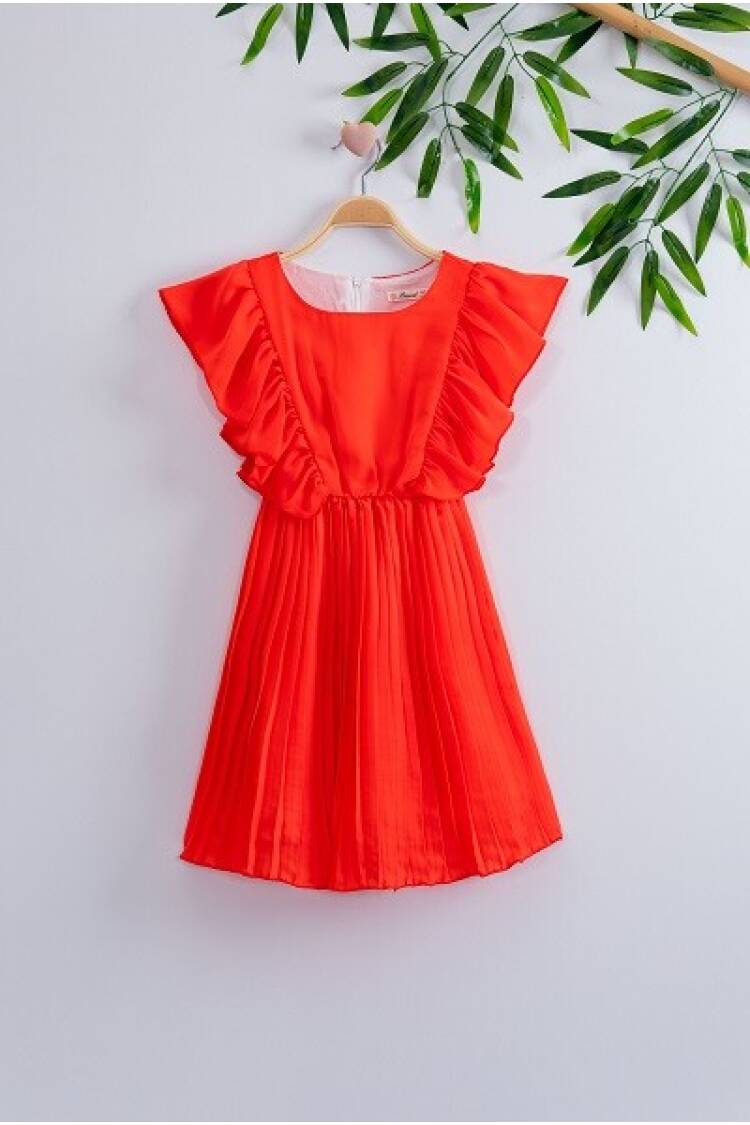 Satin Girl Dress 7-10Y - Brand: Büşra Bebe - Kids & Baby Clothes Wholesale - Globality Store