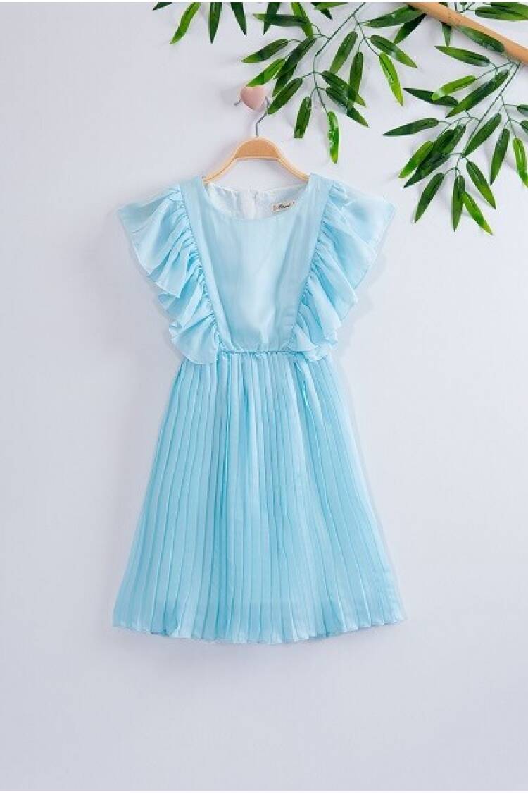 Satin Girl Dress 7-10Y - Brand: Büşra Bebe - Kids & Baby Clothes Wholesale - Globality Store
