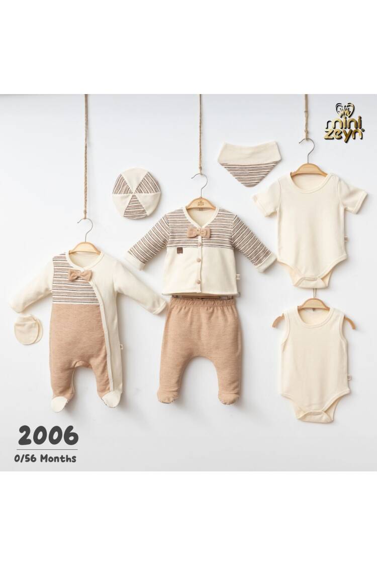 Set of 8 with Stripe Details - Brand: Minizeyn - Kids & Baby Clothes Wholesale - Globality Store