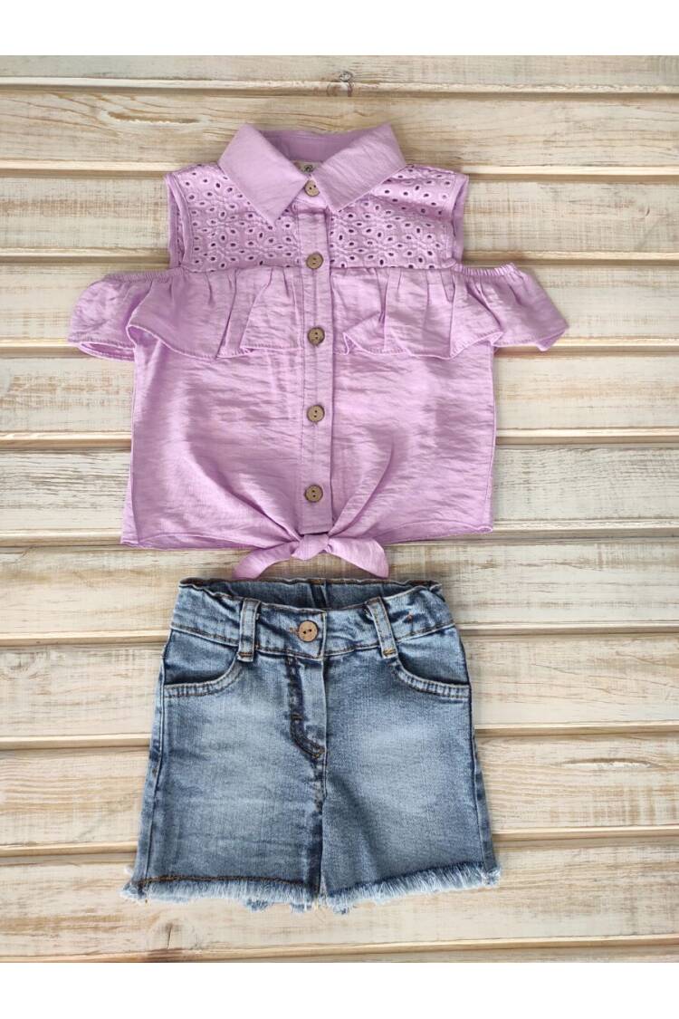 Set With Shorts - Brand: Büşra Bebe - Kids & Baby Clothes Wholesale - Globality Store