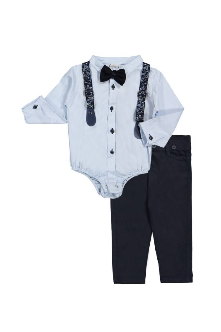 Suit Set with Snap Oxford 6-24M - Brand: Terry - Kids & Baby Clothes Wholesale - Globality Store