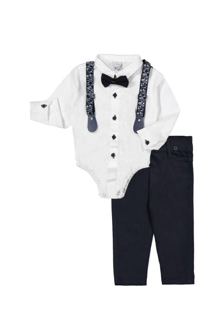 Suit Set with Snap Oxford 6-24M - Brand: Terry - Kids & Baby Clothes Wholesale - Globality Store
