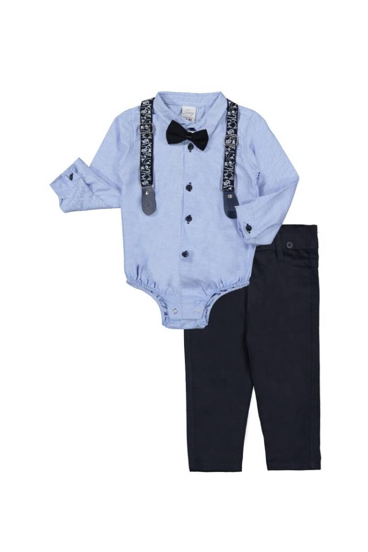 Suit Set with Snap Oxford 6-24M - Brand: Terry - Kids & Baby Clothes Wholesale - Globality Store