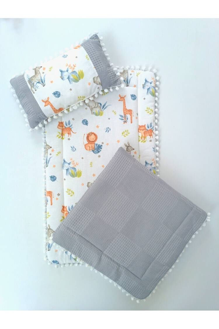 Tetra Max Baby Stroller Cushion Blanket Pillow Set 0-24M - Brand: Tomuycuk - Kids & Baby Clothes Wholesale - Globality Store