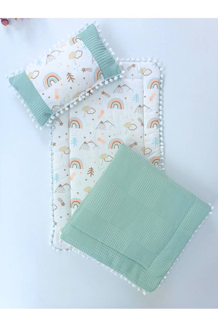 Tetra Max Baby Stroller Cushion Blanket Pillow Set 0-24M - Brand: Tomuycuk - Kids & Baby Clothes Wholesale - Globality Store