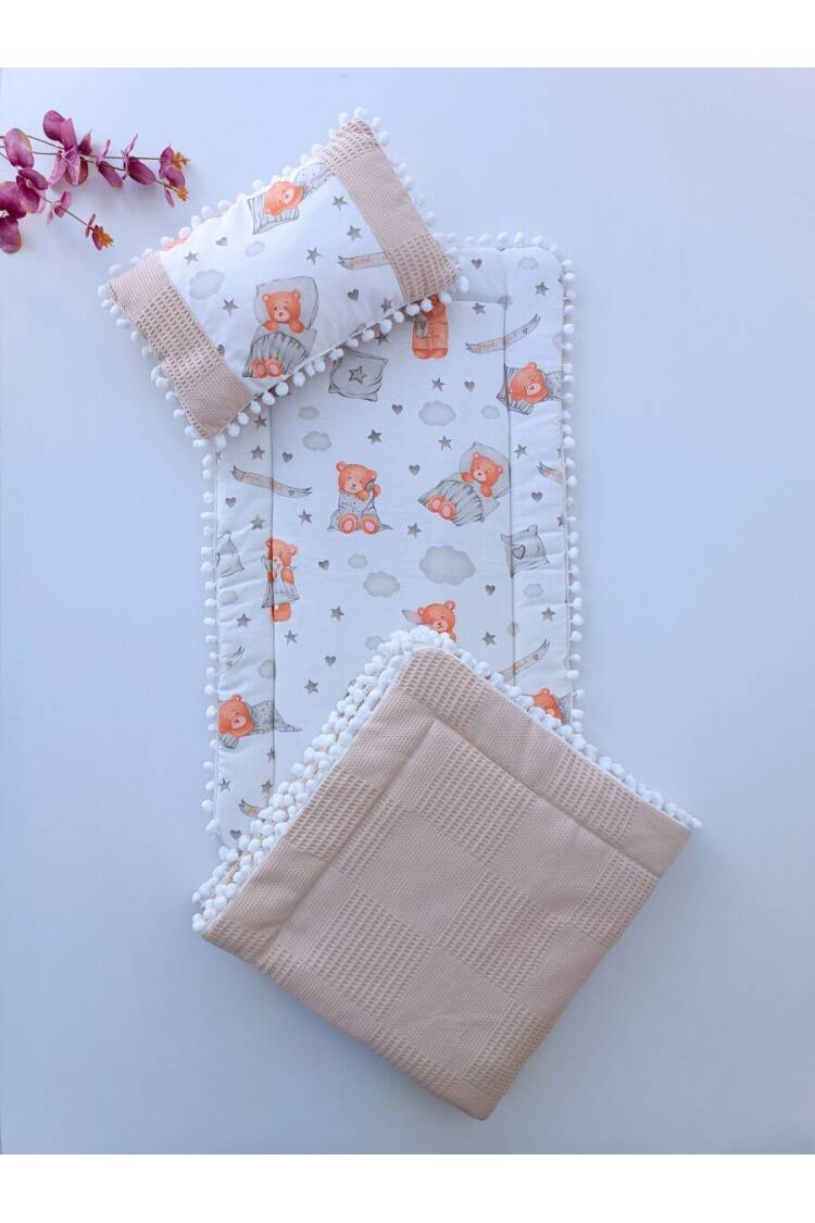 Tetra Max Baby Stroller Cushion Blanket Pillow Set 0-24M - Brand: Tomuycuk - Kids & Baby Clothes Wholesale - Globality Store