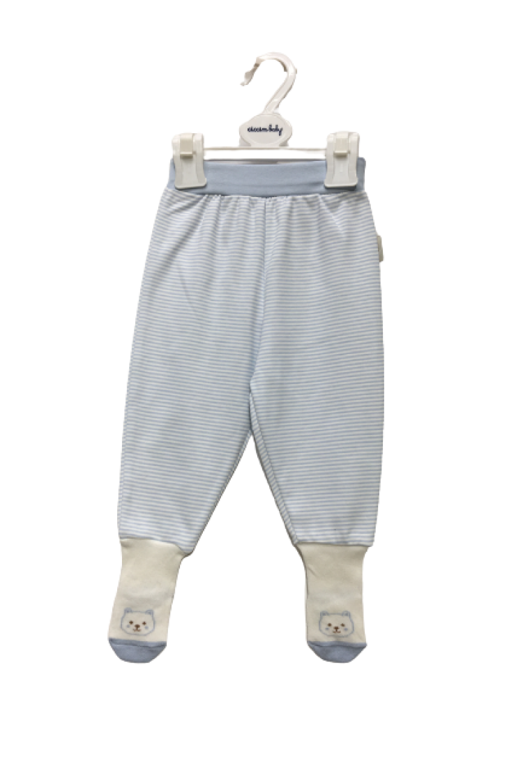 Unisex Striped Pants with Socks 3-9M - Brand: Ciccimbaby - Kids & Baby Clothes Wholesale - Globality Store