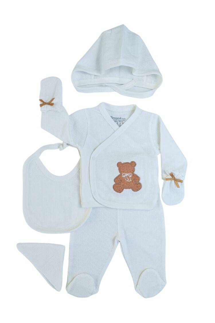 Waffle Soft Bear Set of 6 Hospital Delivery 0-6M - Brand: Tomuycuk - Kids & Baby Clothes Wholesale - Globality Store