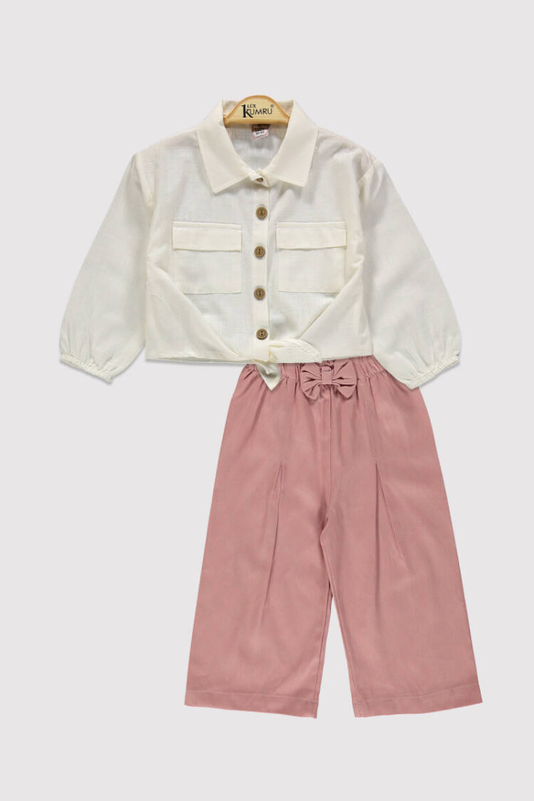 Waist Tie Girls Set 2-5 Years - Brand: Kumru Bebe - Kids & Baby Clothes Wholesale - Globality Store