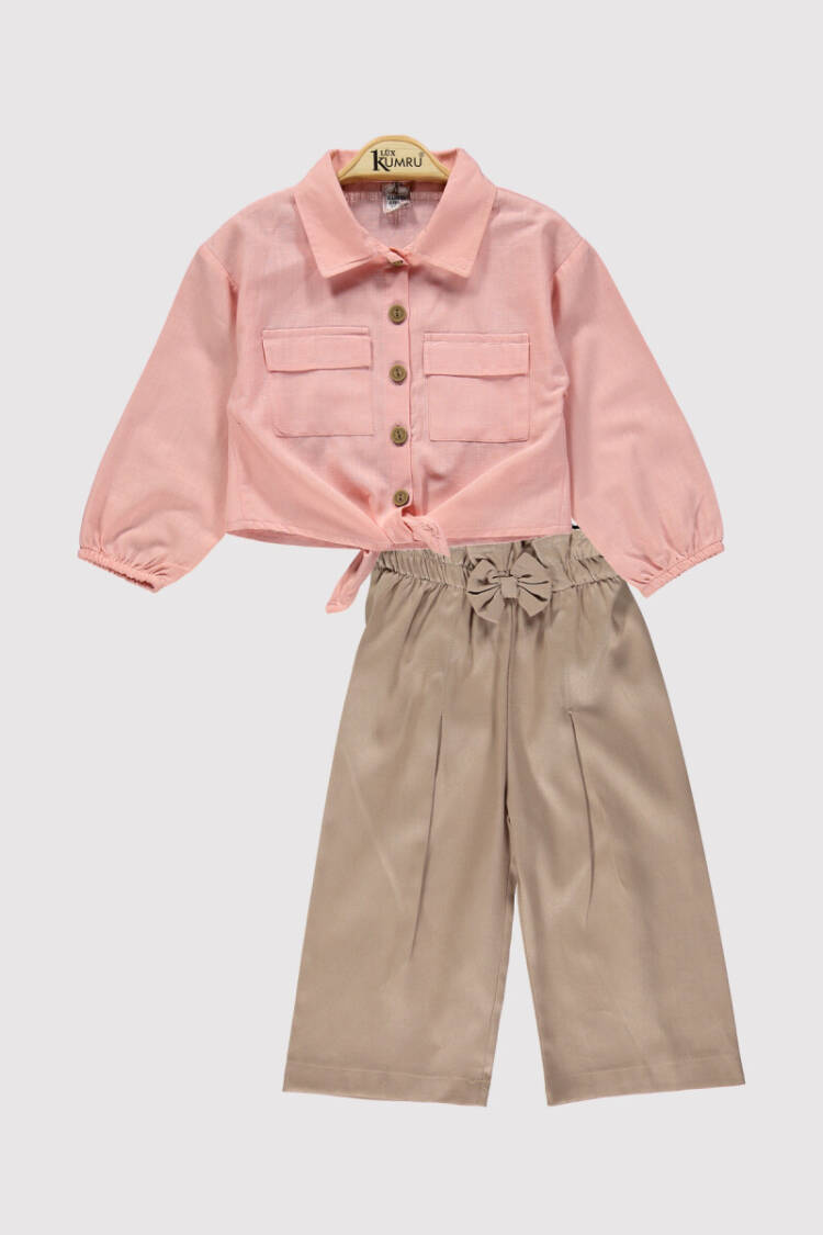 Waist Tie Girls Set 2-5 Years - Brand: Kumru Bebe - Kids & Baby Clothes Wholesale - Globality Store