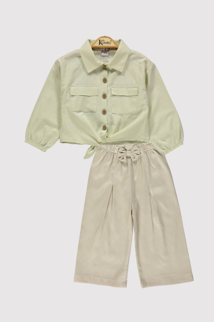 Waist Tie Girls Set 2-5 Years - Brand: Kumru Bebe - Kids & Baby Clothes Wholesale - Globality Store