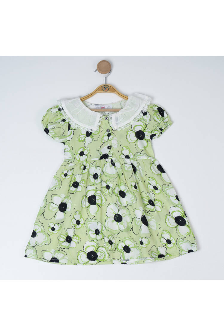 White Collared Floral Dress 6-9Y - Brand: Timo - Kids & Baby Clothes Wholesale - Globality Store