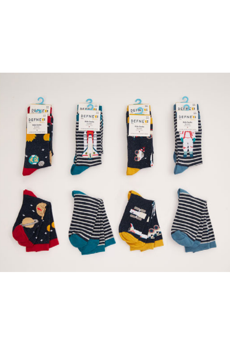 Wholesale 12-Piece Boys Socks - Brand: Defne - Kids & Baby Clothes Wholesale - Globality Store