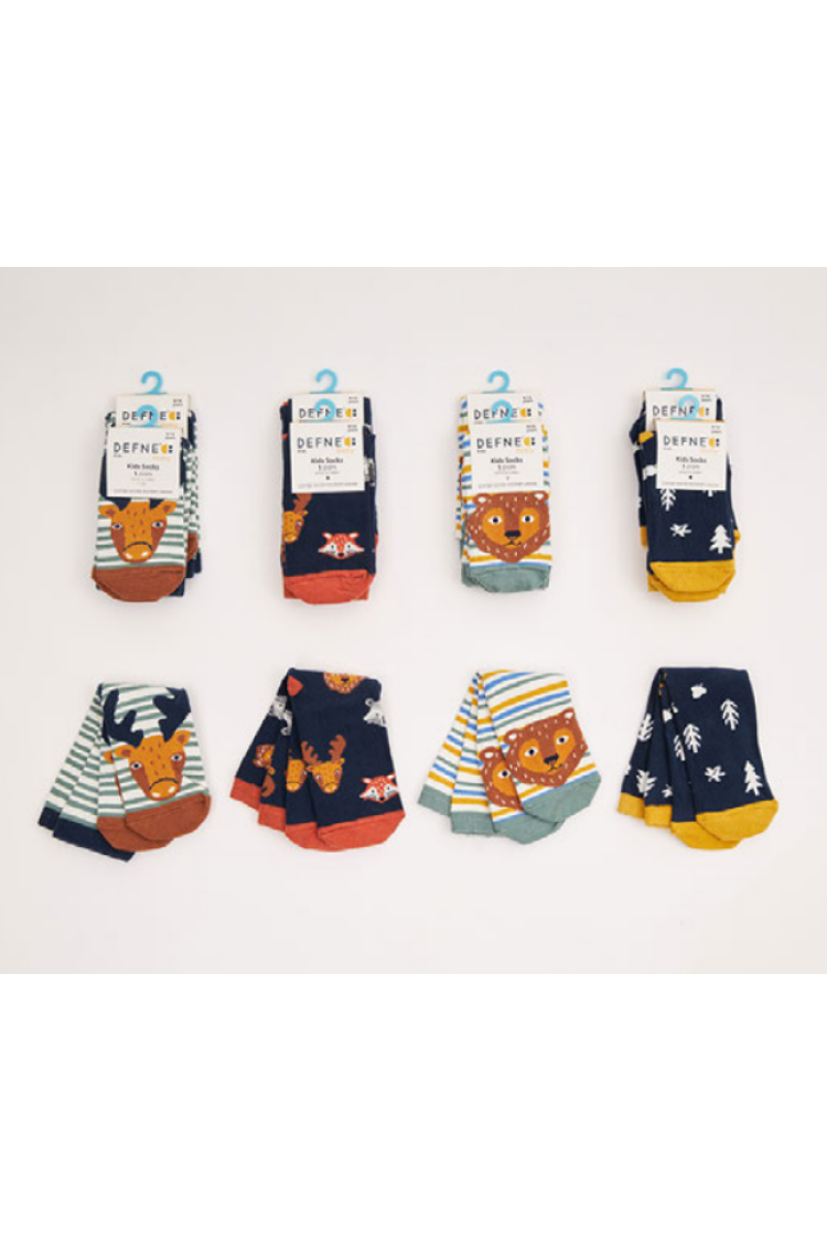 Wholesale 12-Piece Boys Socks - Brand: Defne - Kids & Baby Clothes Wholesale - Globality Store