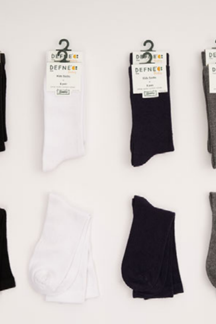 Wholesale 12-Piece Boys Bamboo Socks - Brand: Defne - Kids & Baby Clothes Wholesale - Globality Store