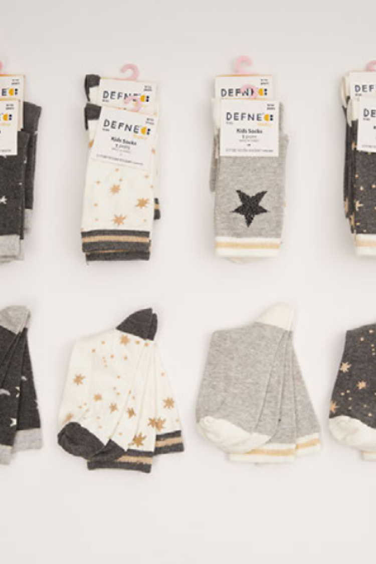 Wholesale 12-Piece Girls Socks - Brand: Defne - Kids & Baby Clothes Wholesale - Globality Store