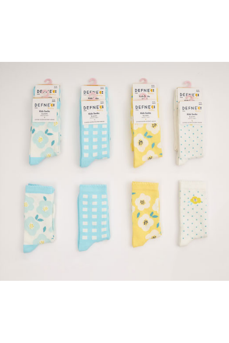 Wholesale 12-Piece Girls Socks - Brand: Defne - Kids & Baby Clothes Wholesale - Globality Store